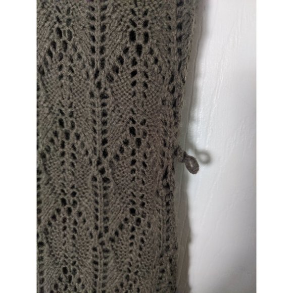 S Olive Green Knit Sweater Dress - Picture 8 of 10